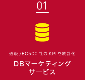 ［01］通販/EC500社のKPIを統計化DBマーケティングサービス
